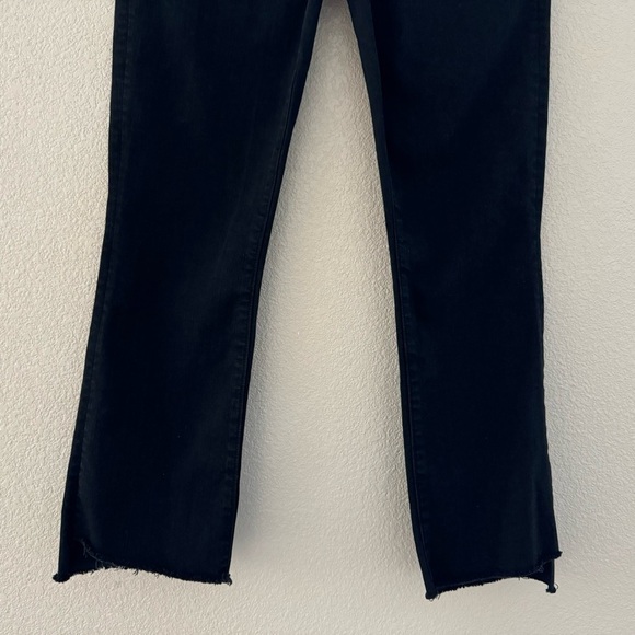 MOTHER Insider Crop Jean Step Fray Hem Not Guilty Chic Classic Minimal Black 27 - Picture 9 of 15